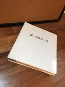 workout binder